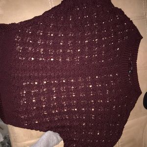 Burgundy holy sweater shirt